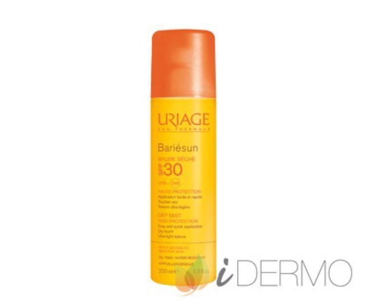 BARIÉSUN BRUMA SECA #Uriage ow.ly/36Hx30kIsl Diseñada para las pieles claras, esta bruma ultraligera proporciona una protección muy alta contra los rayos UVA, UVB, radicales libres y previene la sequedad de la piel.
