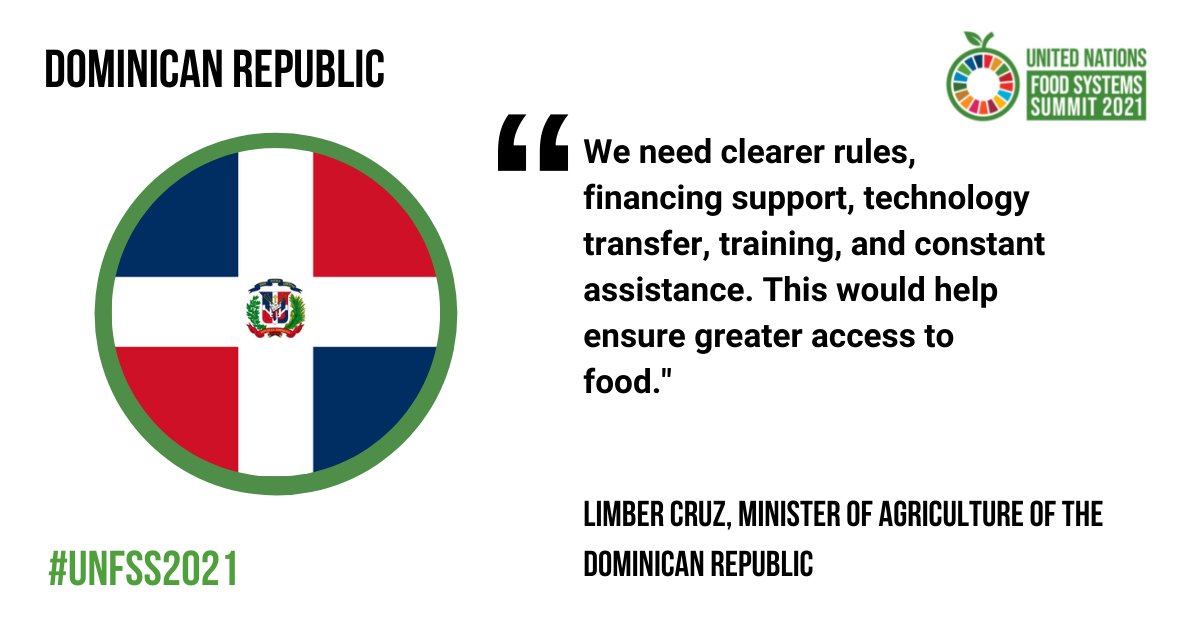 We need clearer rules, financing support, technology transfer, training, and constant assistance. This would help ensure greater access to food.