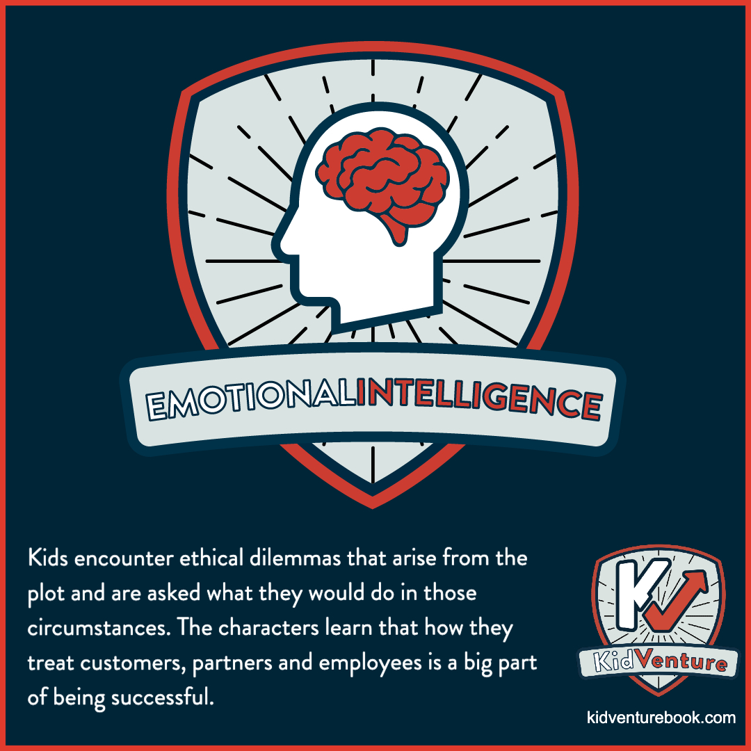 Characters in this business adventure book for kids learn how to look past their initial emotional reaction to a dilemma (that's not fair!) and instead uncover the opportunity each challenge presents. 

Give your young CEO a practice run at tackling tough problems.