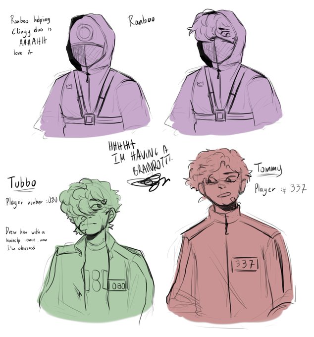 Whoops i did something again ,,
Squid Games 👀
Yes everything I watch HAS to be an au

#benchtriofanart 