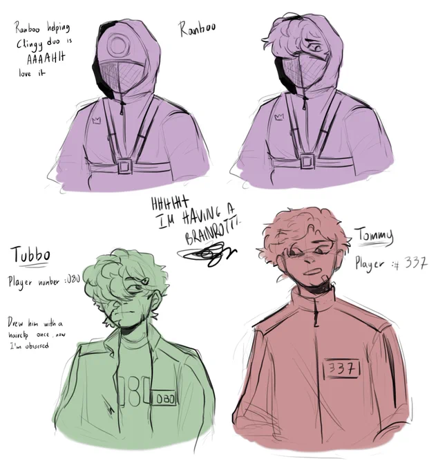 Whoops i did something again ,,
Squid Games 👀
Yes everything I watch HAS to be an au

#benchtriofanart 
