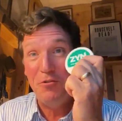 totalfratmove's tweet photo. Tucker Carlson: huge zyn guy https://t.co/qG1aBM727W