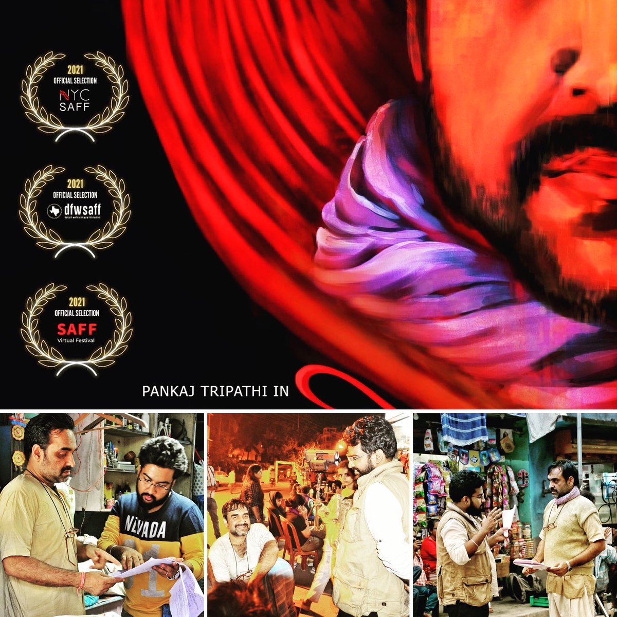 jitinhingorani's tweet photo. #LAALI, @abhiroopbasuu’s 30-minute acting masterclass, taught by SIR @TripathiiPankaj (the man deserves to be knighted), will have its intl theatrical release at our #Dallas film fest next month! Go to https://t.co/y3iXwG6ZLX for tix info! #shortfilm #mensprogram @EkavaliKhanna https://t.co/bgJXtd37ZO