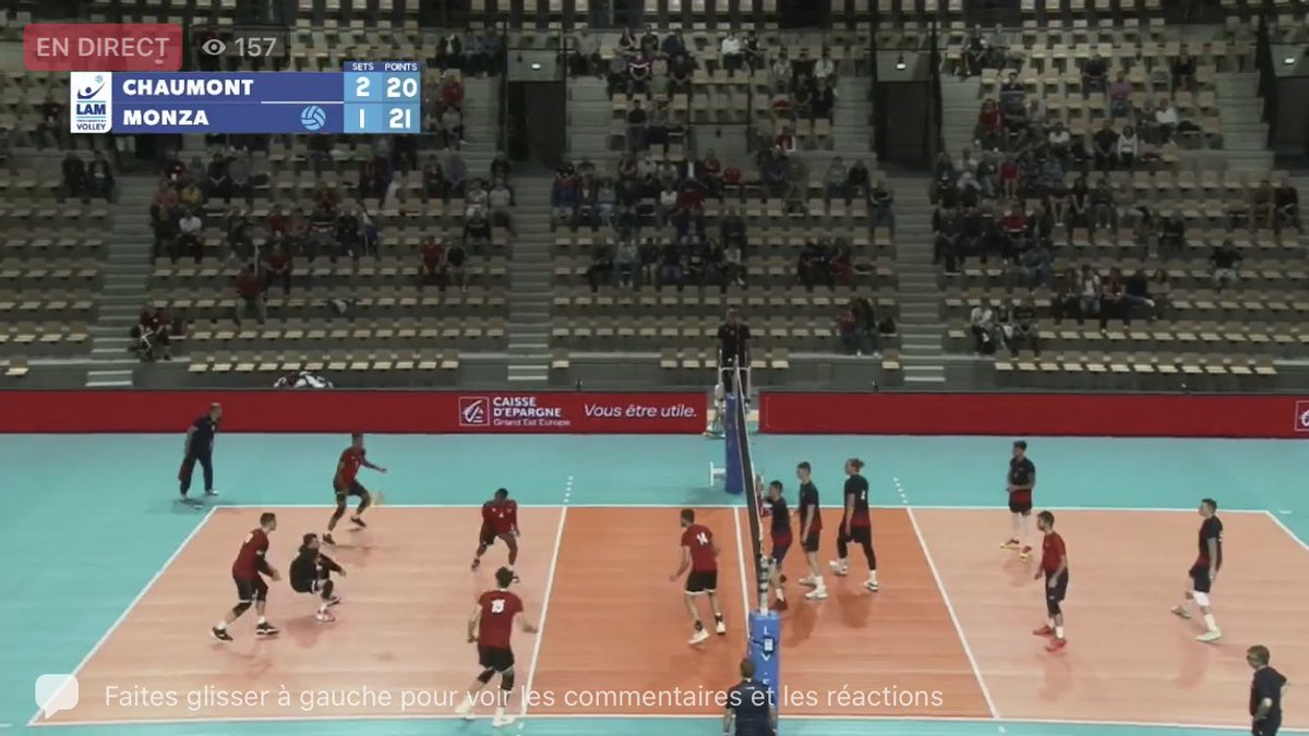 CedricGrandEst's tweet photo. Une très belle soirée de sport en @regiongrandest avec le trophée international 2021 qui se déroule cette année à #Chaumont ! Le @CVB52HM affronte ce soir #Monza dans son nouvel écrin de Palestra🔴⚫️
#VolleyBall 🏐 #GoCVB https://t.co/TEQQXcH8OA