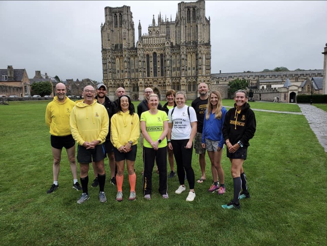 Just some of the runners from the Uphill to Wells relay. With two team podium finishes 🥈