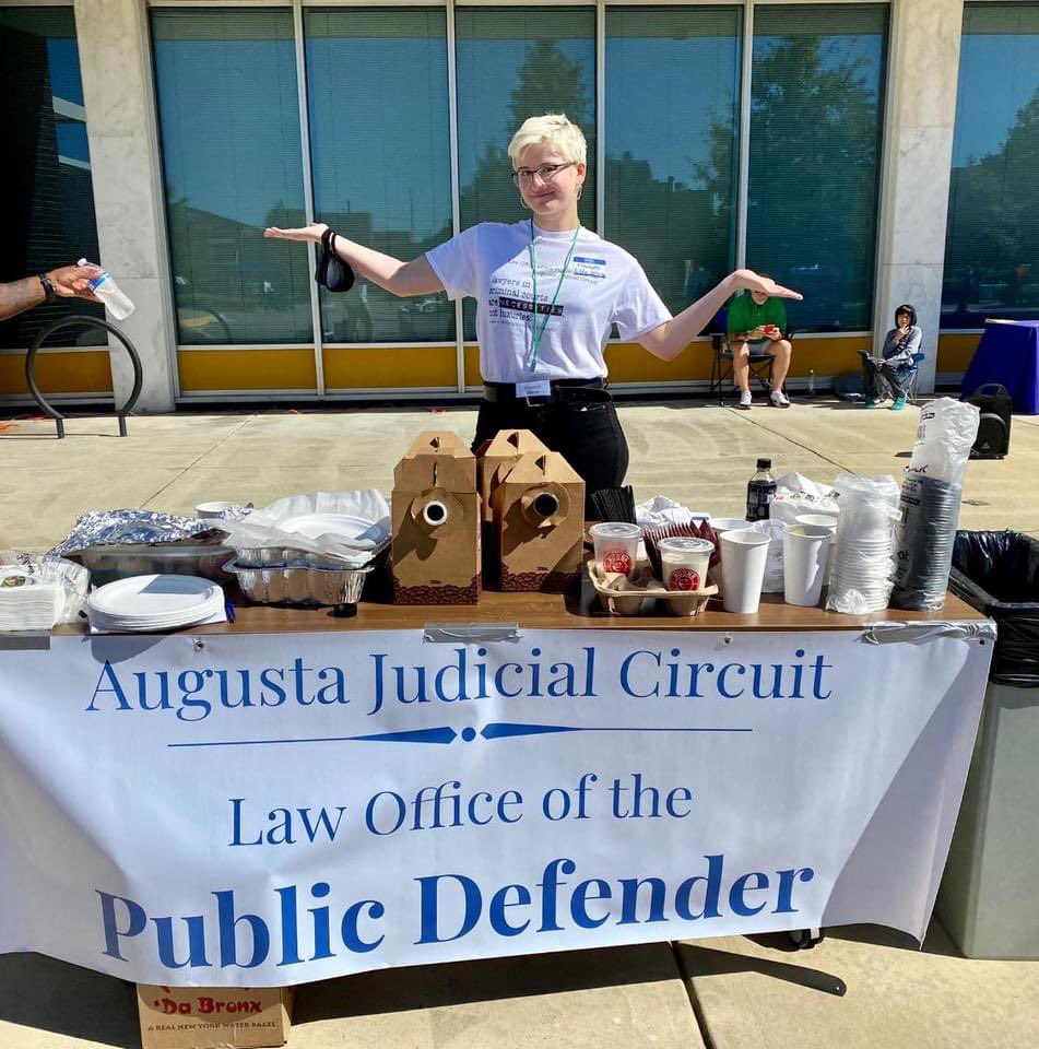 DefendCSRA's tweet image. The Law Office of the Public Defender (Augusta Judicial Circuit) hosted a fantastic community resource fair! Thank you to Bessie, our amazing AmeriCorps VISTA intern, for putting this together.