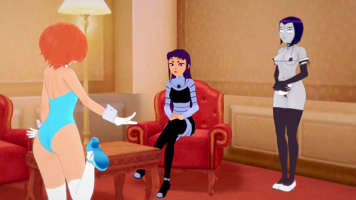 Takachiro  Open Commission!!! on X: idea from @LatinKaixa A Raven and  Gwen are under the control of blackfire who makes them his personal  servants. t.cosJwcvWr7Dg  X