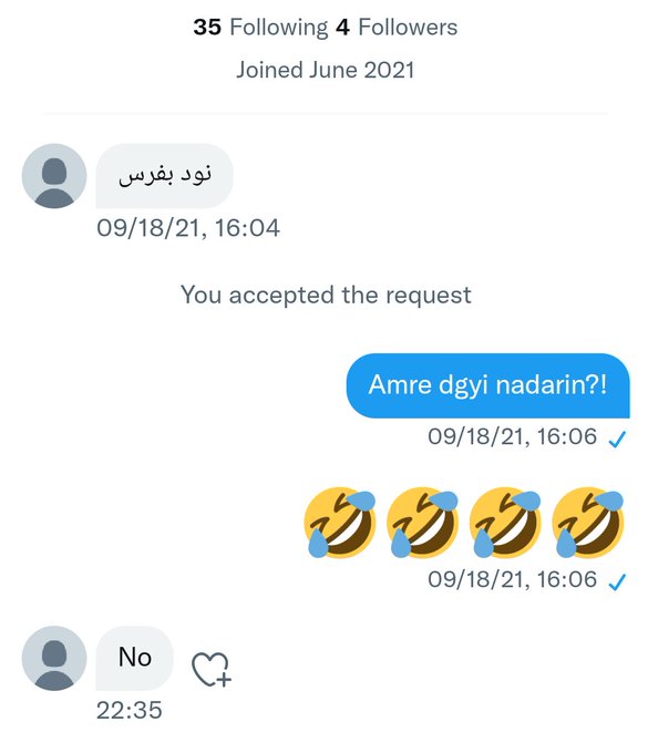 دیپ&zwnj;ترین نه&zwnj;ی زندگیم &zwnj;رو&zwnj; شنیدم🤦🏼&zwj;♀️  در کمال خونسردی و&zwnj;حتی بدونه&zwnj;سلام https://t.co/S0NQ3idSjs<a href="/tag/%D8%A7%DB%8C%D8%B1%D8%A7%D9%86"class="tags"><span>#ایران</span></a><a href="/tag/%D9%86%D9%88%D8%AF"class="tags"><span>#نود</span></a><a href="/tag/%D8%AF%DB%8C%D9%84%D8%AF%D9%88"class="tags"><span>#دیلدو</span></a><a href="/tag/%D8%A7%D8%B9%D8%B5%D8%A7%D8%A8"class="tags"><span>#اعصاب</span></a><a href="/tag/%D9%88%DB%8C%D8%A8%D8%B1%D8%A7%D8%AA%D9%88%D8%B1"class="tags"><span>#ویبراتور</span></a><a href="/tag/%D8%AD%D9%82%D9%88%D9%82_%D9%85%D8%B5%D8%B1"class="tags"><span>#حقوق_مصر</span></a>