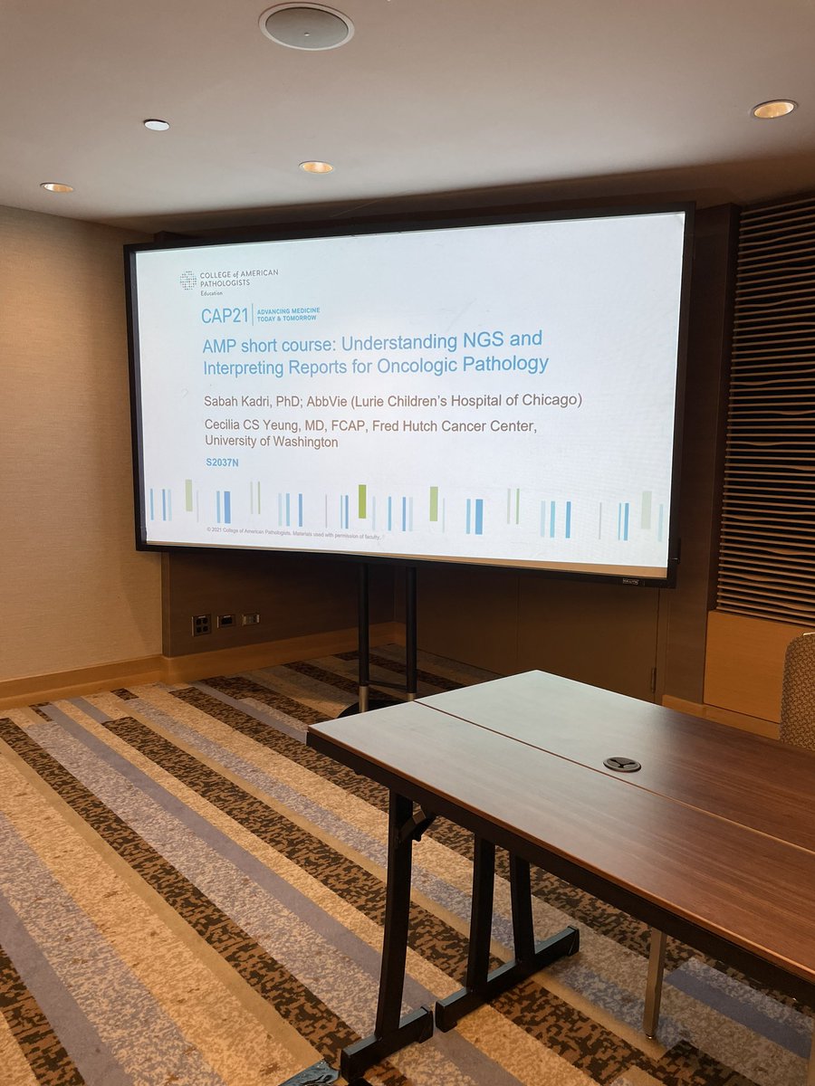 Teaching an in person course at a conference after 2 years! Thank you to #CAP21 and <a href="/AMPath/">Association for Molecular Pathology</a> for this amazing opportunity. I got to learn so much from <a href="/Path4u1/">CeciliaCsYeung</a> while planning out this course. #pathology #Bioinformatics
