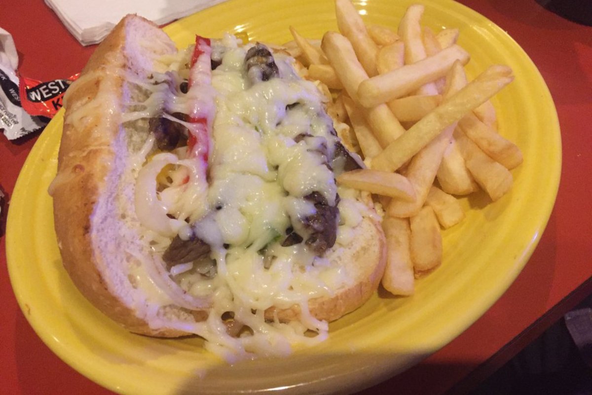 PanchosMemphis's tweet photo. Sometimes words just don't do it justice. Drop an emoji that best describes our cheesesteak sandwich. 😍 https://t.co/hSu7iik7zI