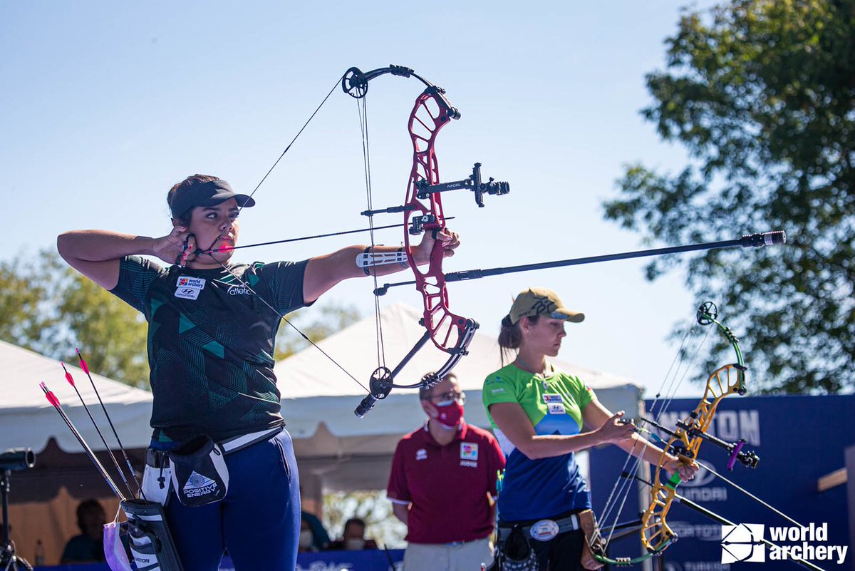 septima_linea's tweet photo. La arquería #AndreaBecerra conquistó la medalla de bronce en la prueba individual del arco compuesto femenil en el Campeonato Mundial #Yankton2021.
La mexicana se impuso en muerte súbita a la representante de Eslovenia Toja Ellison, luego de empatar a 146pts https://t.co/VyqzhTp56S