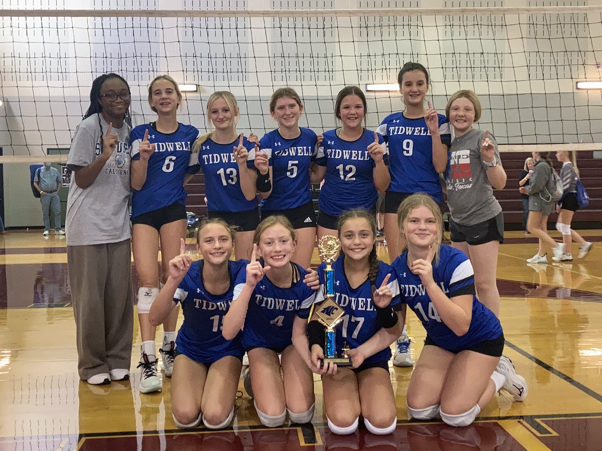 1st place CHAMPIONS!  Way to go 7A…we are proud of you! <a href="/Tidwell_MS/">John Tidwell M.S.</a> <a href="/BNHSVBall/">Byron Nelson HS VBall</a> <a href="/NISDAthletics/">NISD Athletics</a>