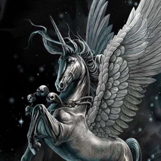 SpiralDirect's tweet image. The form of a mystical winged Unicorn; galloping beyond the known Astral Plane and up into the star-flecked Beyond. 🦄
 #unicorn #wingedunicorn #cosmology