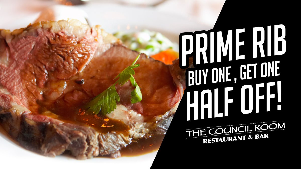 sandia_casino's tweet photo. Our #PrimeRib #Special is on for just a few more days! 🍽️ 

Enjoy buy one get one half off your prime rib dinner Sun - Thurs, 4pm - 6pm in September! 

#sandia #sandiacasino #sandiaresort #casino #resort #abq #abqdining #buyonegetone #councilroom #dining #halfoff #primeribdinner https://t.co/b9VDGmQnqF