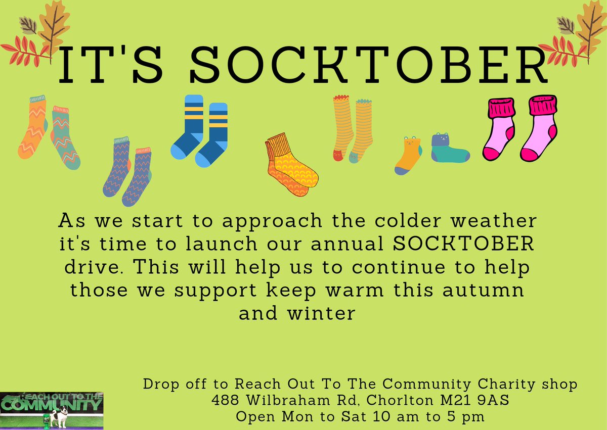 #SOCKtober #NewSocks #Homeless #Homelessness #Donations #Chorlton #Manchester #SOCKtober2021