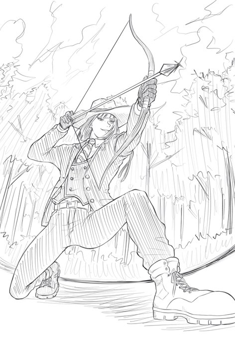 全身練習🏹
「逃がさないよ」 