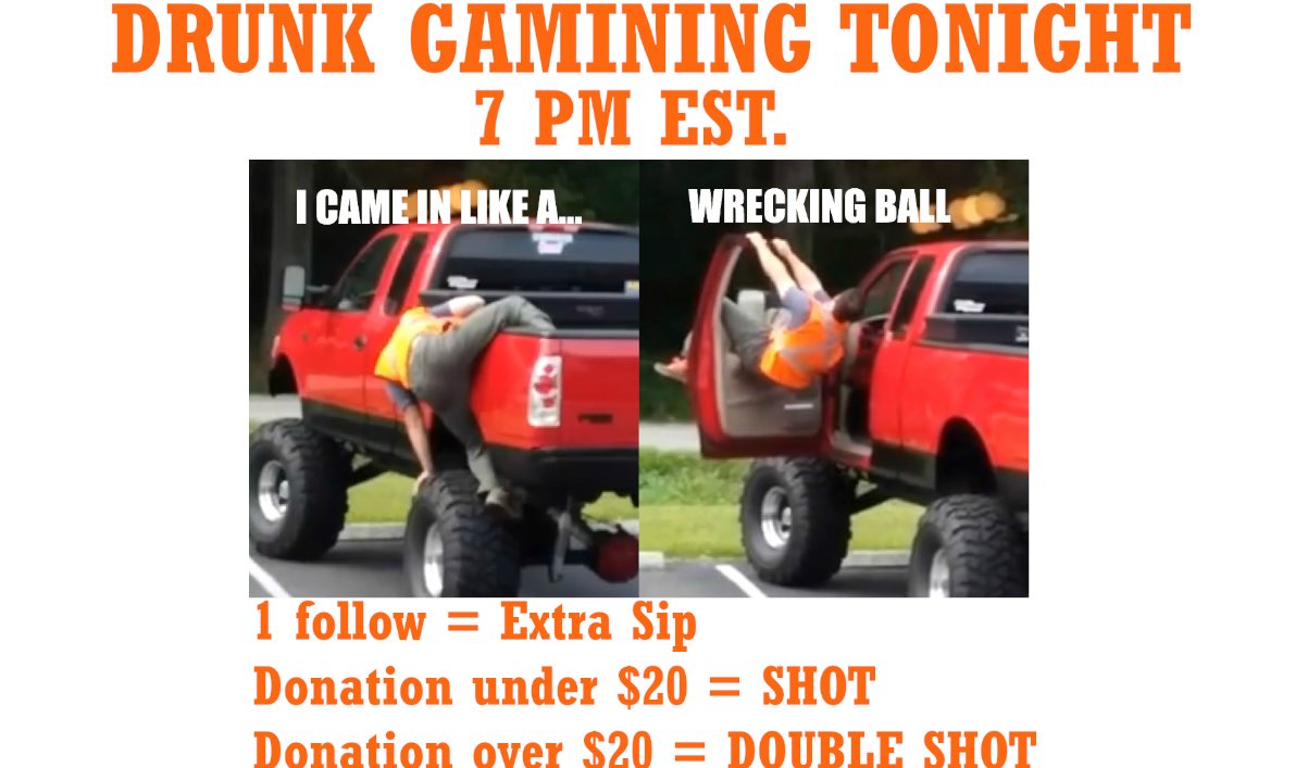 BlkburnGaming's tweet photo. https://t.co/Gmc72ZW7fM
#TwitchStreamer #twitchaffiliate #drinking #drunk https://t.co/rKsDEHdHOs