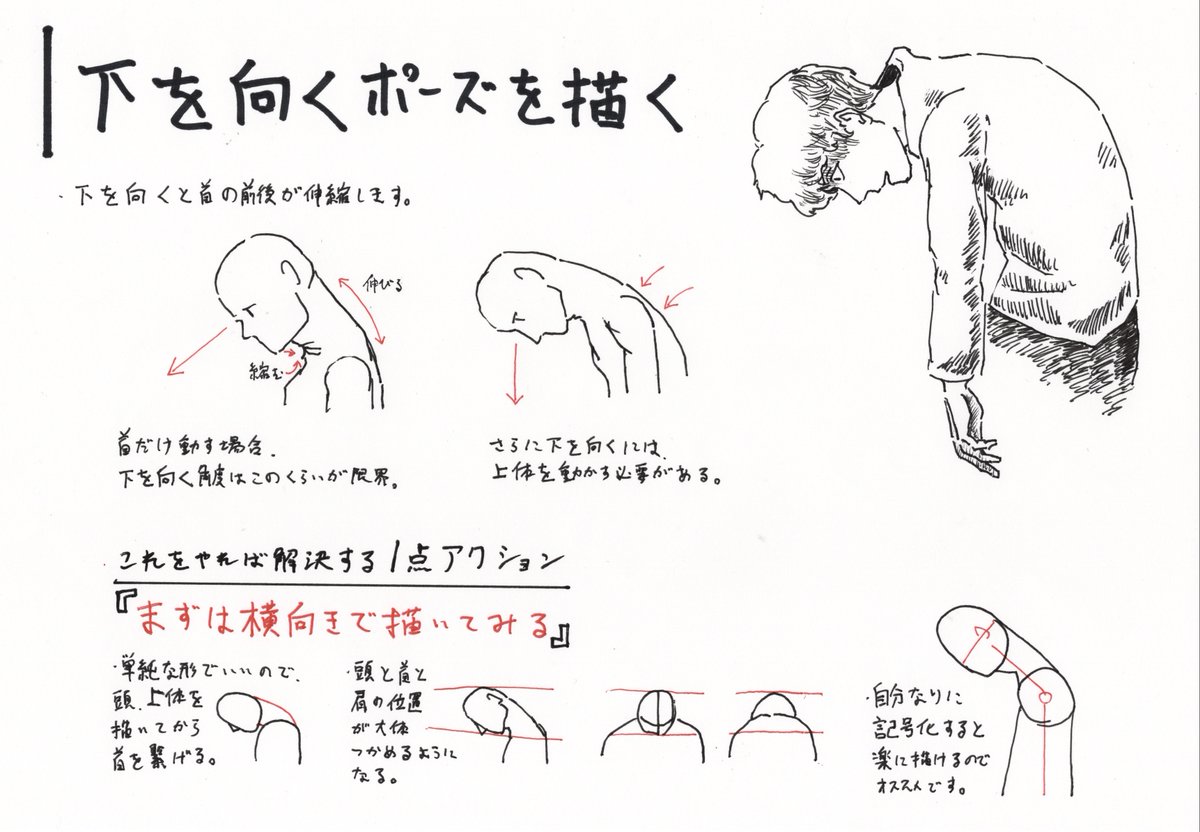 Let 落ち込んでいるとき スマホを見るときに必要 ちょっと慣れが必要なポーズです 積極的に首を動かして描いてみましょう イラスト講座 イラスト初心者 絵描きさんと繋がりたい T Co Qvxo7ekzc1 Twitter