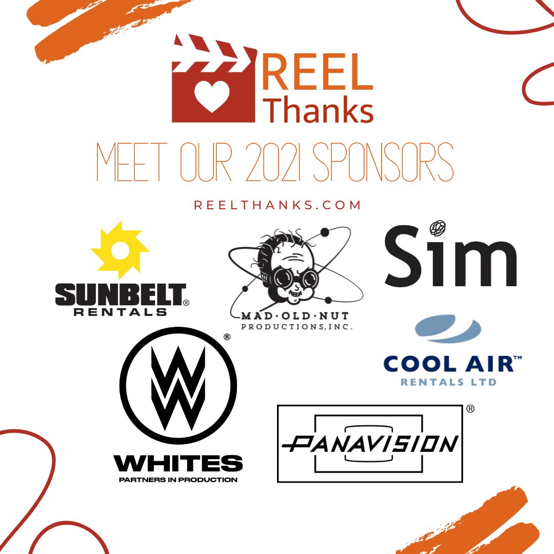 reelthanks's tweet image. Sponsors provide donations to the teams that win our mini challenges throughout the two-week FUNdraising competition.

We are thrilled to have @SunbeltRentals @MadOldNut #SimCamera @WFW_Intl @CoolAirRentals @Panavision sponsor #ReelThanks21.
