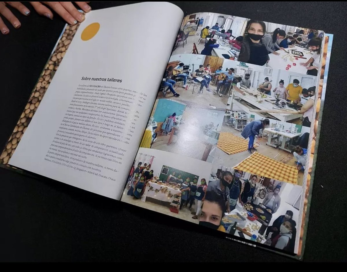 CesiaMoritzRach's tweet photo. “De nuestra tierra a la mesa” por Legado Chaqueño. Por cada 50 libros que se vendan, es una nueva PC para el taller de computación del SUM de #Solidagro en #Charata 
Compartamos no cuesta nada 😊 

@solidagroenred https://t.co/9Prk8tWLNB