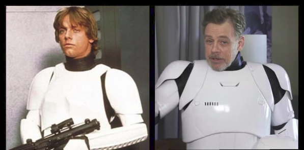 Happy 70th birthday @HamillHimself! #Hamill is best known for his portrayal of #LukeSkywalker in the #StarWars movies, giving us the phrase “Aren’t you a little short for a stormtrooper?” Below in his #stormtrooper debut & undercover as #FOTK, 2015.#501st #501stlegion #fisd #tk