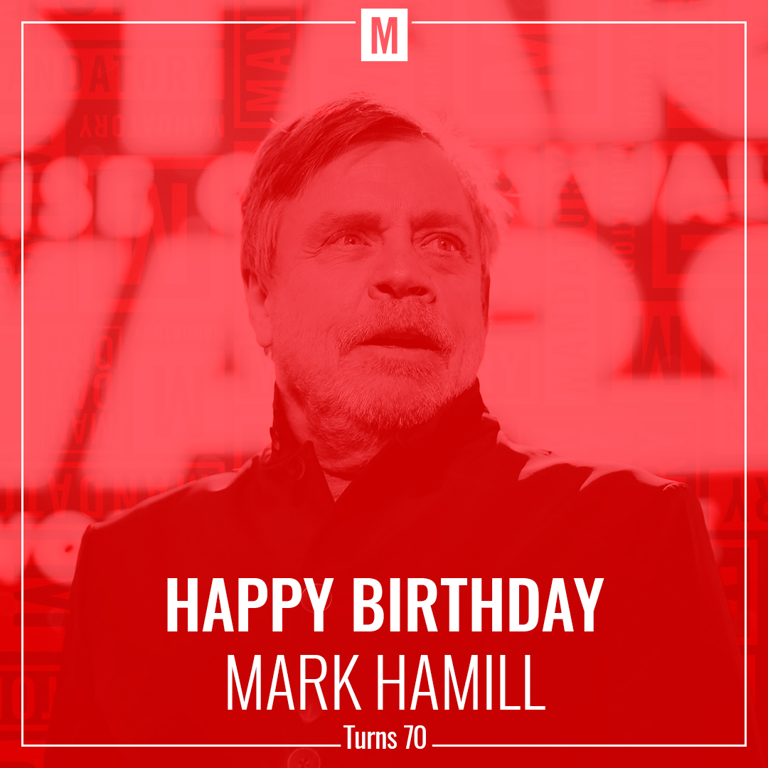 May the cake be with you! Happy Birthday Mark Hamill! 