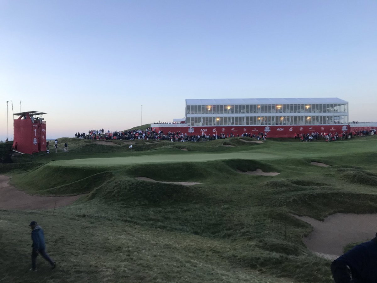 Hole 1, Whistling Straits. #RyderCup