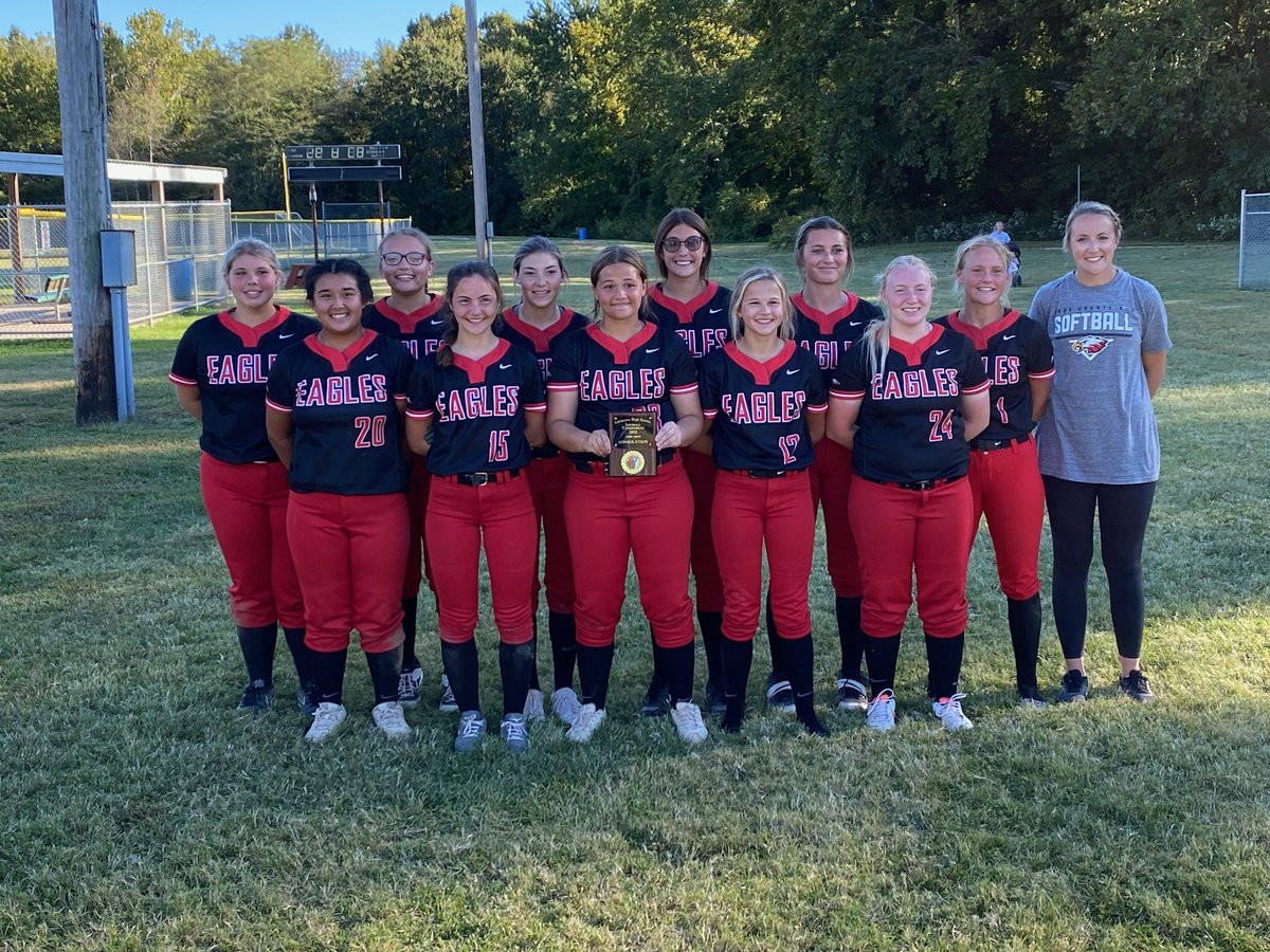 knoxcosoftball's tweet photo. The Lady Eagles take 5th place at the Louisiana Tournament. They lost 2-9 against Silex in the first game, won 5-2 against Clopton, and rounded out the day winning 13-0 against Marktwain. Agnes Reel and Daniela Dooley combined for a no hitter in game 3. https://t.co/jViDd7uzNp