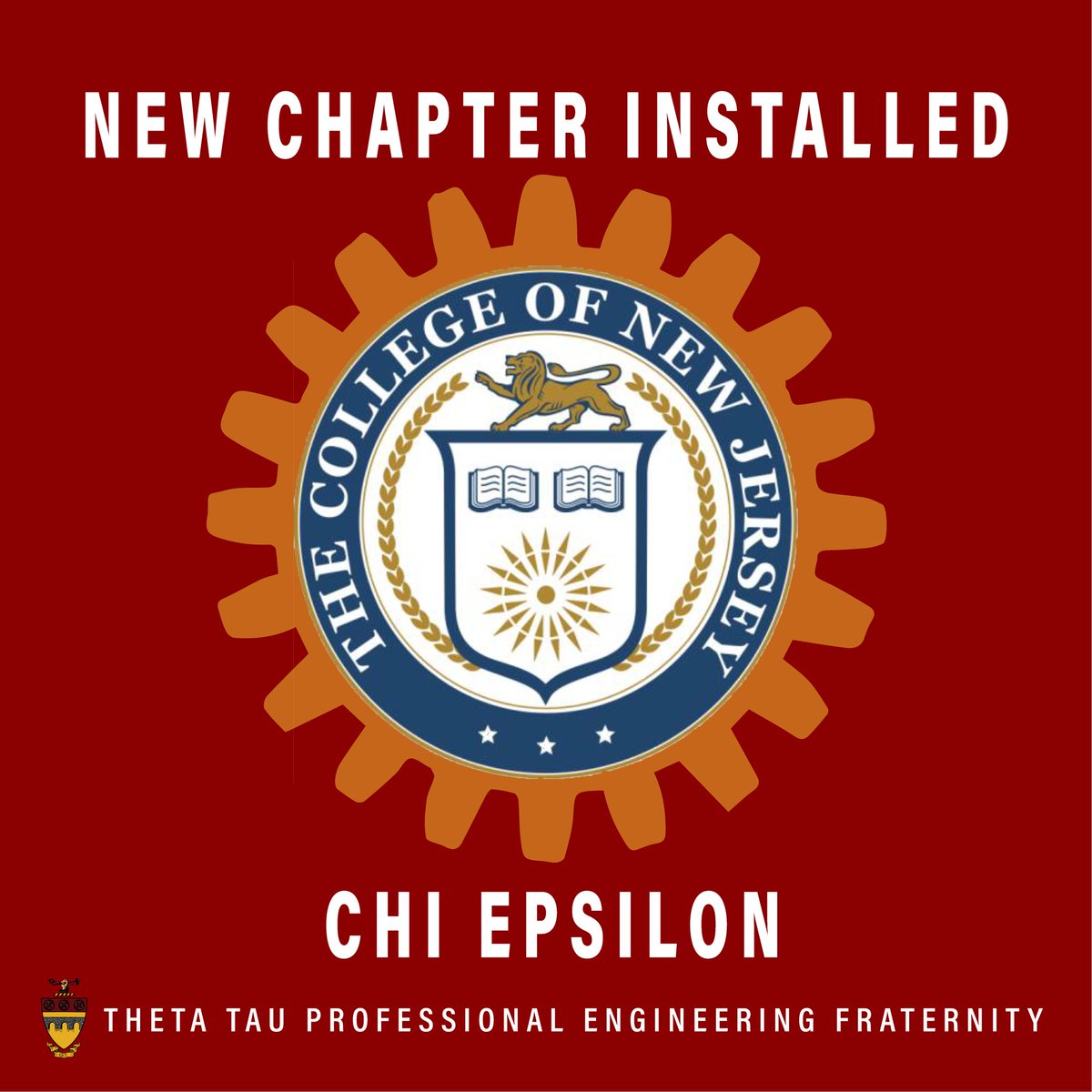 theta_tau's tweet photo. Today, the Candidate Chapter at The College of New Jersey was installed as the Chi Epsilon Chapter. Congratulations to our newest Brothers! https://t.co/sZe0vsFGyE