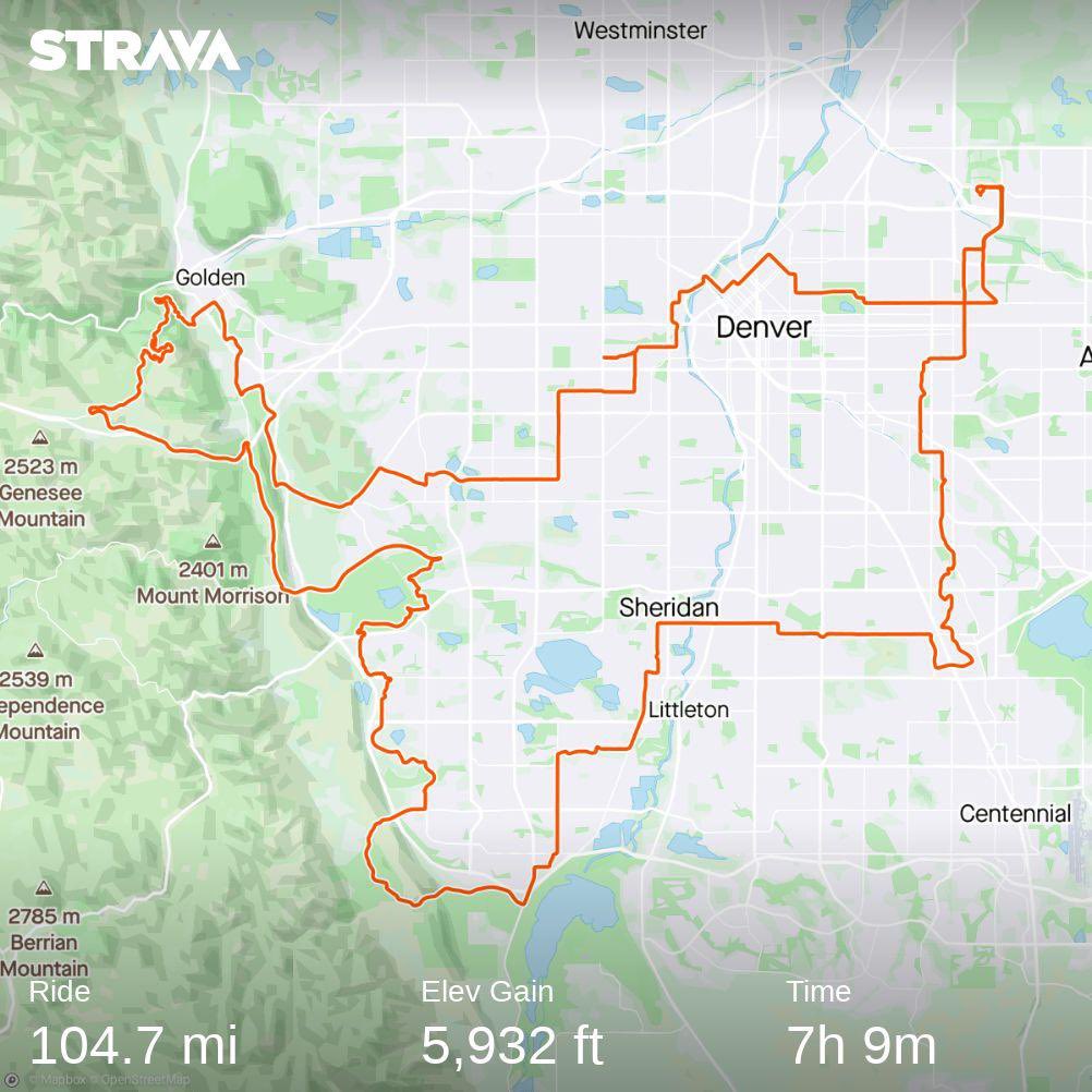 richbachman's tweet photo. First century bike ride in the books. Not sure if I’ll ever want to do another one. It was good to check off the list, but damn I hurt. 
https://t.co/60zefYJbLP https://t.co/WrtrKjrKis