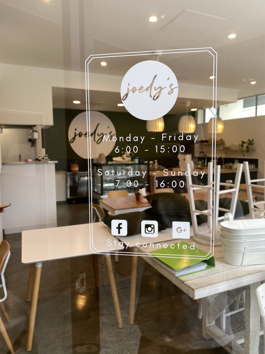 joedyscafe's tweet photo. Signage in. https://t.co/qH9w4MHvH2