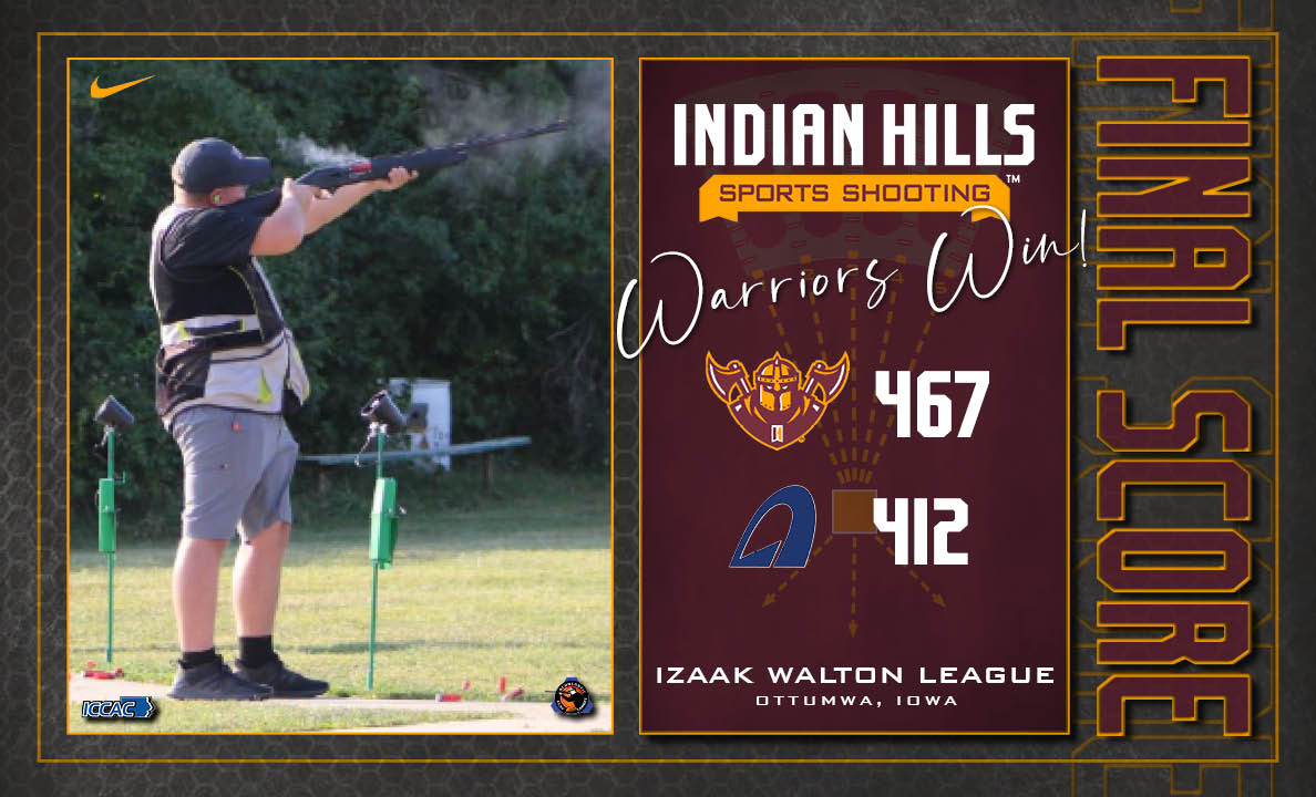 IHCCAthletics's tweet image. Indian Hills Sports Shooting tops Northeast Iowa for its second win of the year!

Jaxton Elliott led the Warriors for the second consecutive meet with a team-high 96.

#WeAreHills #WarriorNation