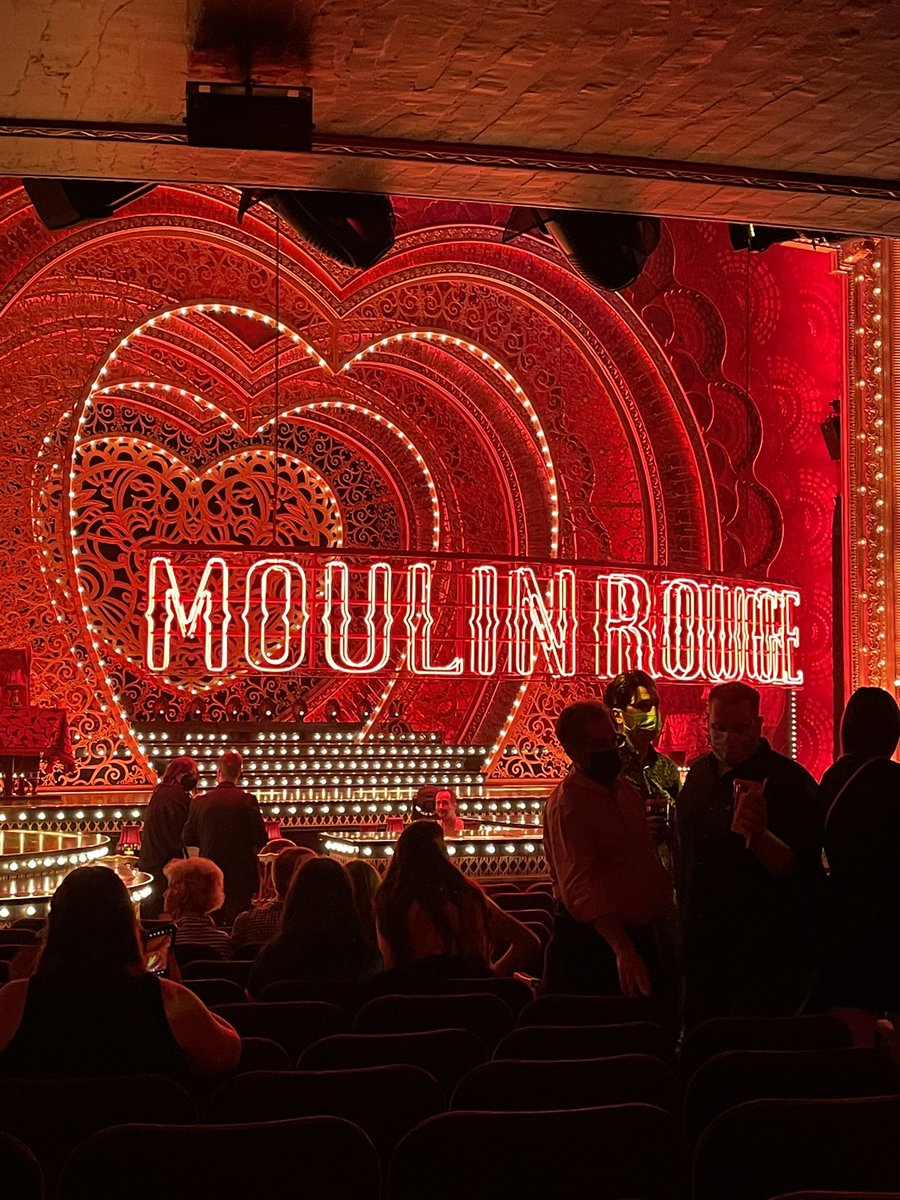 Oh, hey <a href="/MoulinRougeBway/">Moulin Rouge The Musical - Broadway</a> — first show since March 8, 2020! Glad to be back!