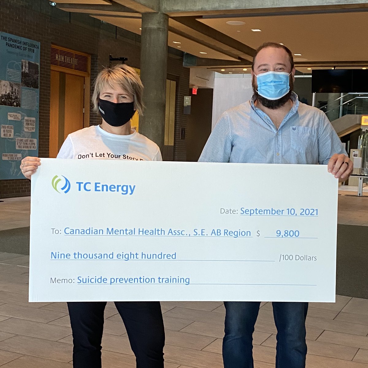 We're pleased to announce that thanks to a generous donation by @TCEnergy, all suicide intervention training programs we offer for the remainder of the year will be provided at NO COST to participants! Learn more: bit.ly/3i4bwJp