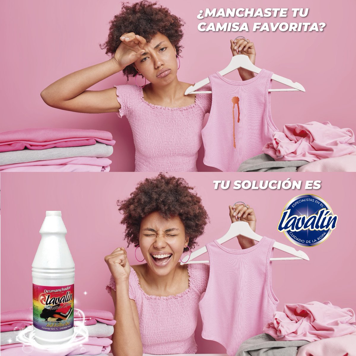 lavalin_ve's tweet photo. Convierte tu ropa en un arco iris de colores con un solo producto. 

Las manchas indeseables en tu ropa ya no son un problema  gracias al Desmanchador ropa color Lavalin, un producto que elimina las manchas sin ocasionar daños. https://t.co/9nkLOn0JCD