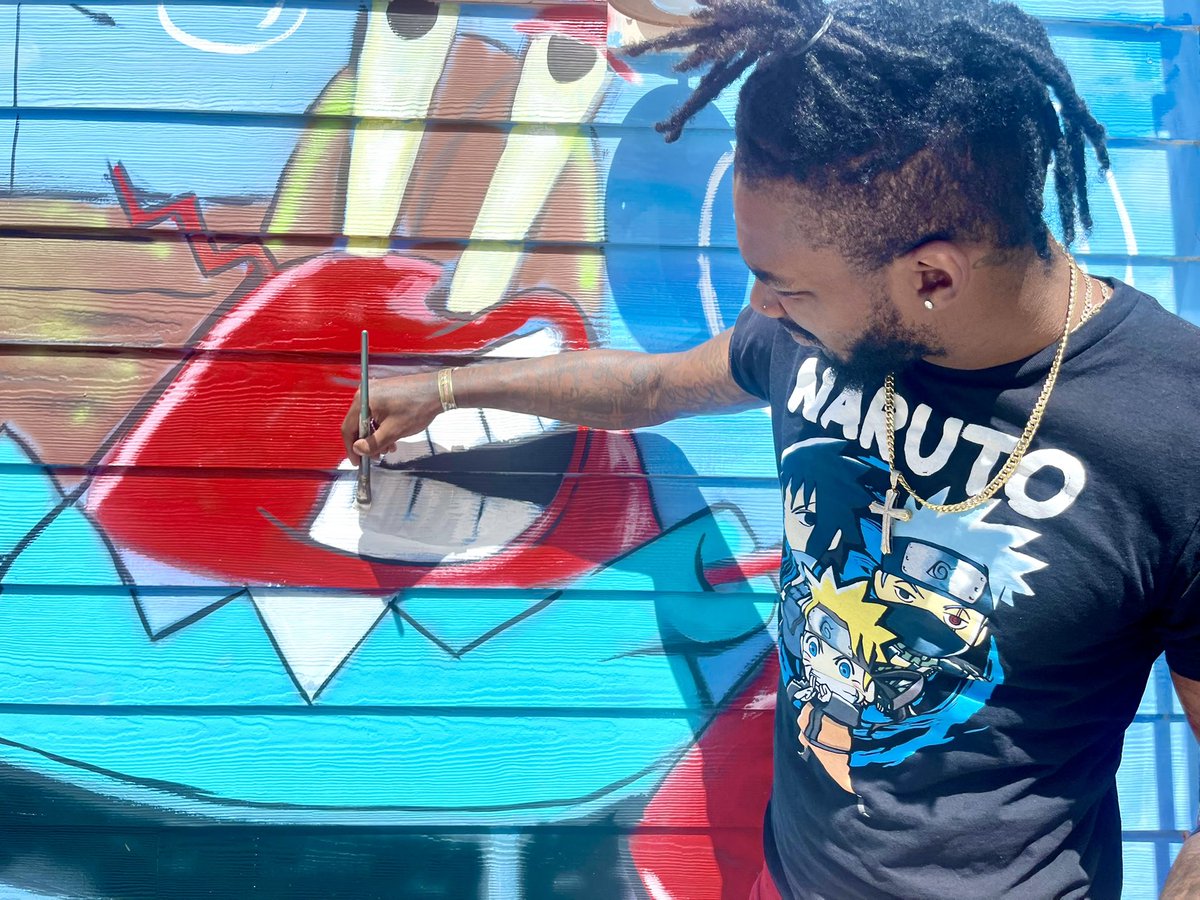 DMauriJones352's tweet photo. ❌♨️🚨 New addition to the Crab Stop of Leesburg! Y’all be sure to peep the scene! Thank you for watching! God bless you 🎨🔥🦀🤞🏾⁣⁣
•⁣⁣⁣⁣
•⁣⁣⁣⁣
#dmaurijones #dmaurijonesart #supaent #supa #commissionwork #art #artviral #painter #artislife #entrepreneur #artistupnext https://t.co/CIyxFsRUr1