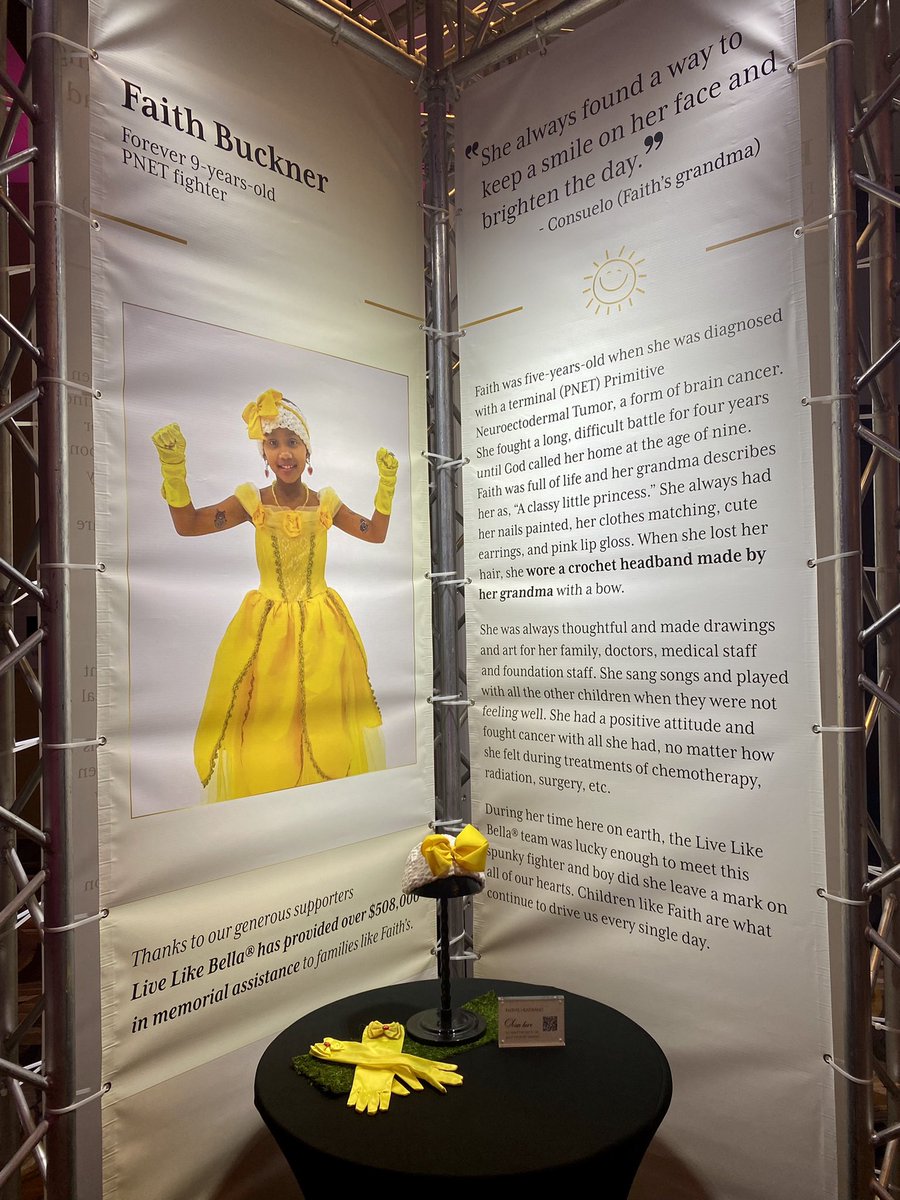 LiveLikeBella's tweet image. This year we created an exhibit as a way to show the different aspects of the childhood cancer journey - a special tribute to those who have passed, fighters, and our survivors. 
.
.
.
#BellasBall2021 #LiveLikeBella  #ChildhoodCancerAwareness