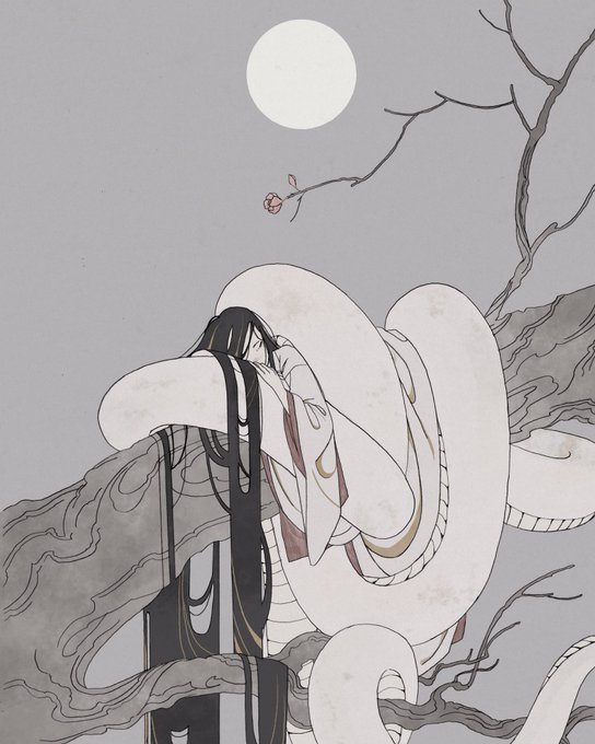 「long hair snake」 illustration images(Popular)