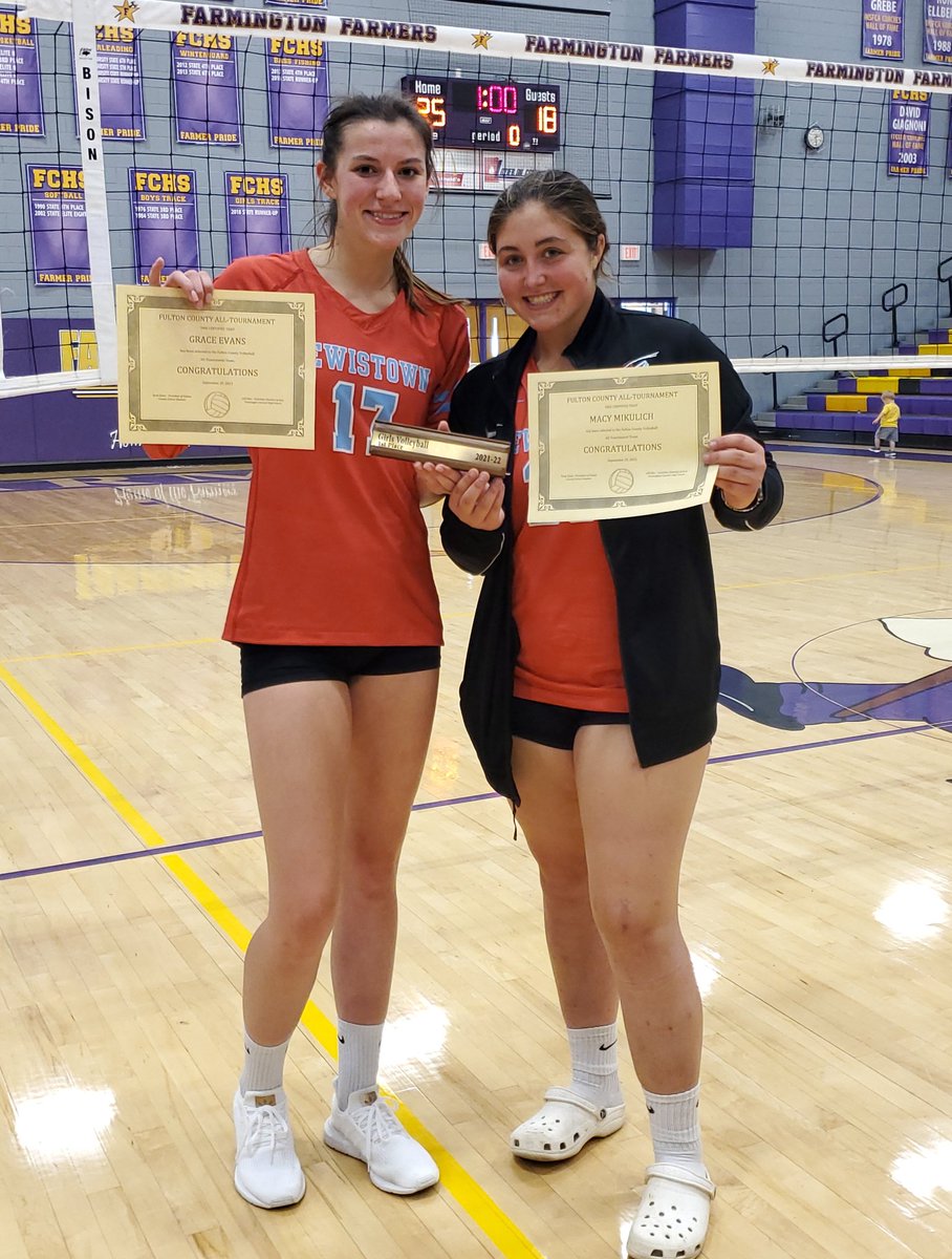 BecMik (@beckymik2) on Twitter photo Fulton County Champs!💙🏐❤Lewistown Lady Indians Volleyball!
All Tournament Team <a href="/mikulichmacy/">Macy Mikulich</a> and <a href="/grace_evans7/">Grace Evans</a> Fulton County Champs!💙🏐❤Lewistown Lady Indians Volleyball!
All Tournament Team <a href="/mikulichmacy/">Macy Mikulich</a> and <a href="/grace_evans7/">Grace Evans</a>