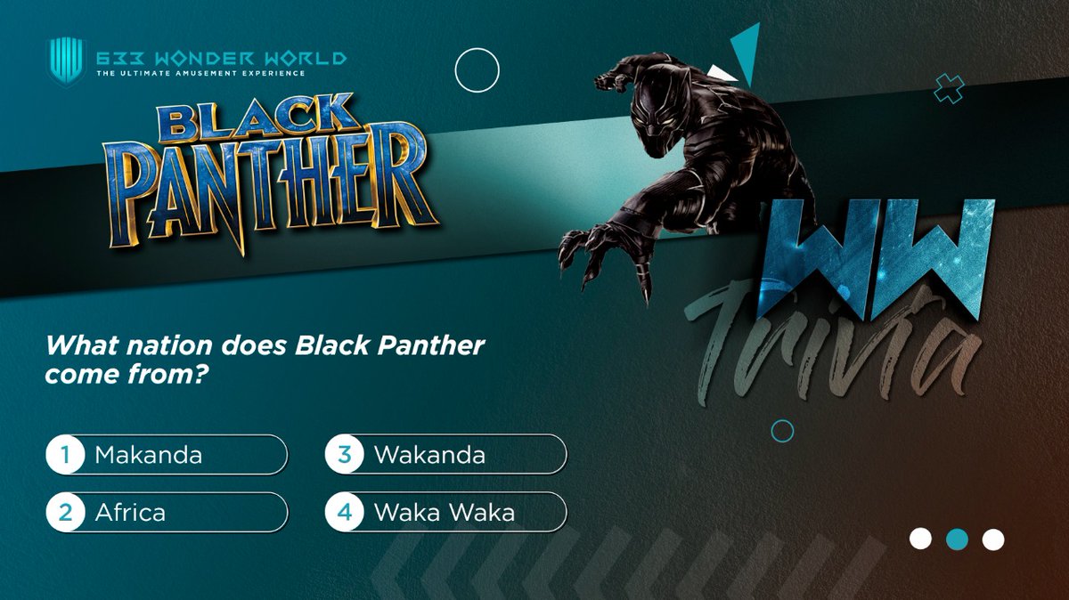 633wonderworld's tweet photo. Where was Black Panther from? Tweet @ us and let us know!

#633wonderworld #comingsoon #fun #ultimateamusementexperience #kids #entertainment #WWTrivia #BlackPanther https://t.co/pAwMbUcZyJ