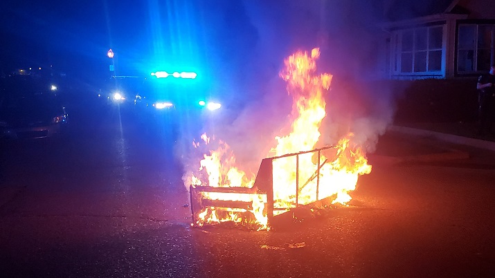 MSUDersh's tweet photo. Never change, East Lansing #GoGreen #GoWhite #CouchFire https://t.co/392SAaLm3K