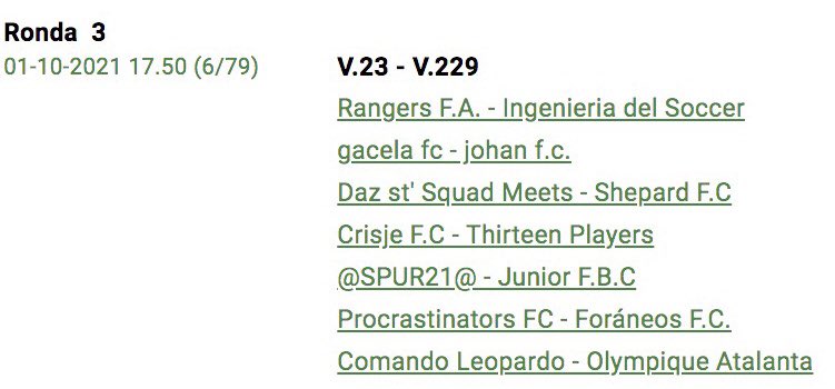 PFC_HT's tweet photo. #ProcrastinatorsBattleStats

📍7ª edición Batalla divisional 5ª🇨🇴 (T79 #Hattrick / T67🇨🇴)

🎟Ronda 02
🆚 Liga V.103❎Liga V.23
🔰Victoria Liga V.23
▶️1ª posición de liga

🔜 🎟Ronda 03
🆚Liga V.23❎Liga V.229
🗓 01.10.2021 - ⏰17:50 (GMT -5)

#LetsPlayHattrick #ProcrastinatorsFC https://t.co/SXkFylkswa