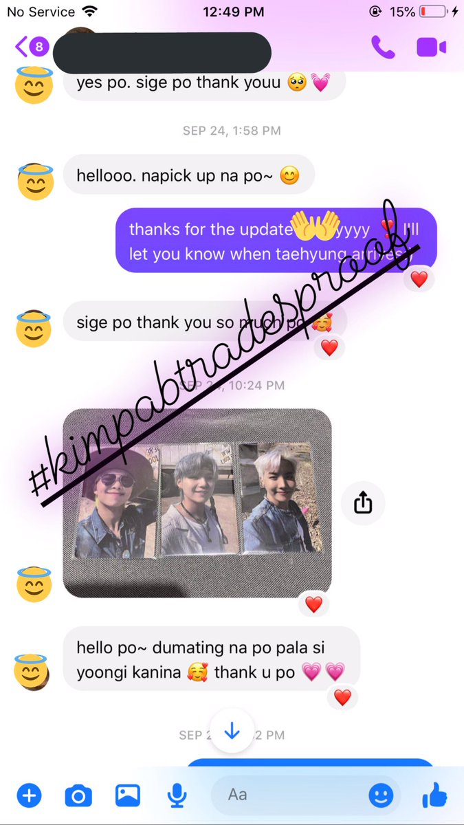 kimbaptrades's tweet photo. Trade completed via Facebook 💜
#kimbaptradesproof https://t.co/271xMXyvPE