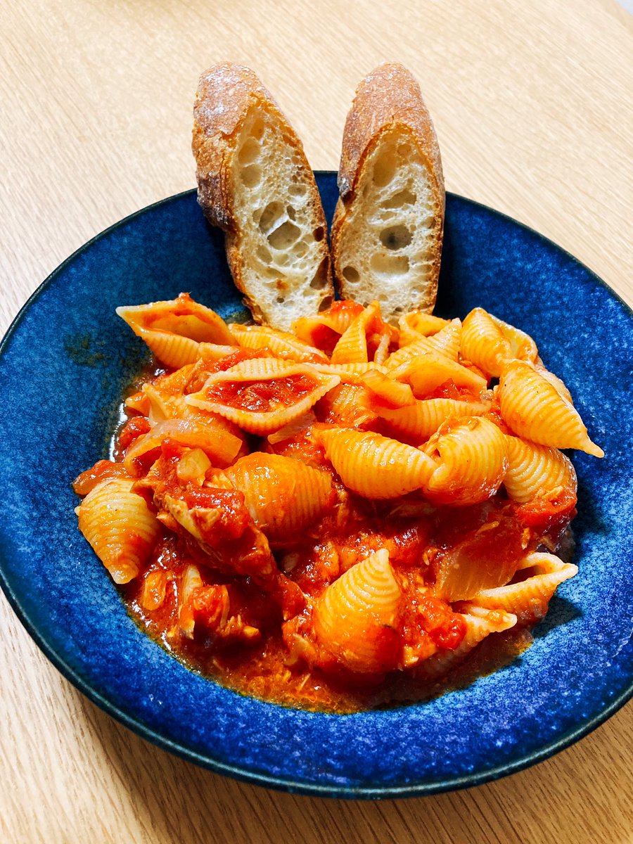 そよぎ お昼 ツナとトマト のパスタ おうちごはん 簡単レシピ ランチ Winelover