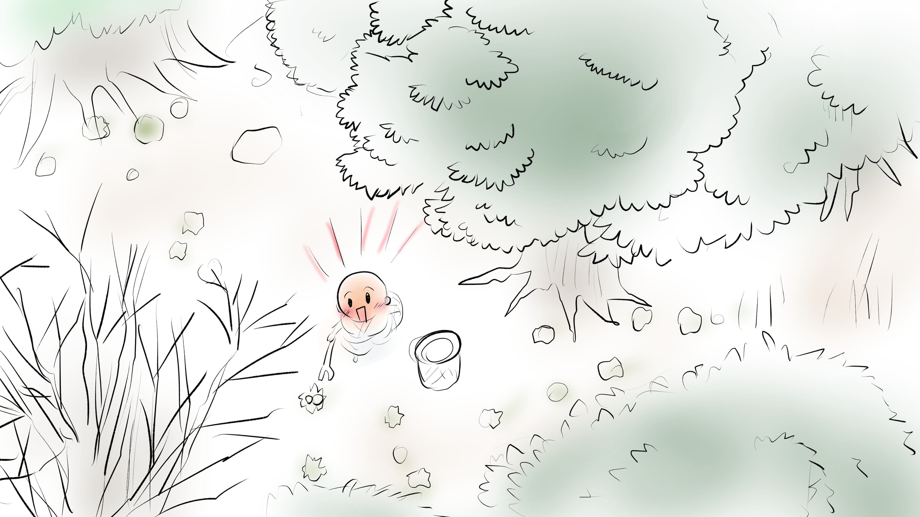 愛ちん ゆめみ愛 昨日描いた絵です ﾟdﾟ 恋の魔法とおまじない680 5完成 イラストac さん素材ちびモブ会社員 昔話三枚のお札ラフ T Co Logqcix6ms Twitter