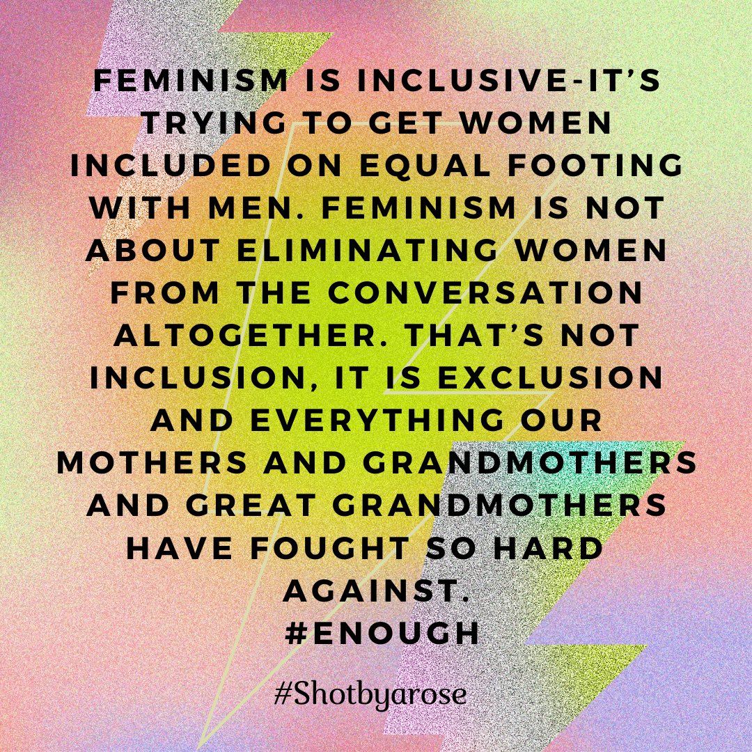 Thought for the day….
After much discussion re front cover of the Lancet yesterday. I have also heard from some as to how feminism is about being inclusive so it should not matter that women we’re not mentioned. I agree feminism is about inclusion but here is my take.#ENOUGH