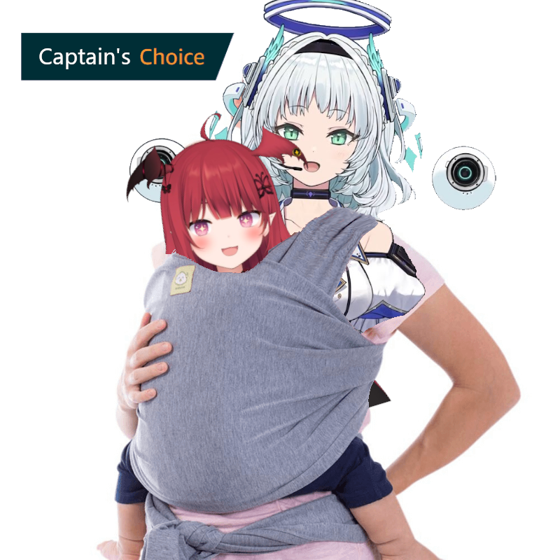 AlkaiosMytilini's tweet photo. Memes on demand! Luto looks so comfortable in her swaddling cloth/baby carrier.

Next up, angles and devils.
#Gen2HalfAnni https://t.co/FZgXfDZWI2