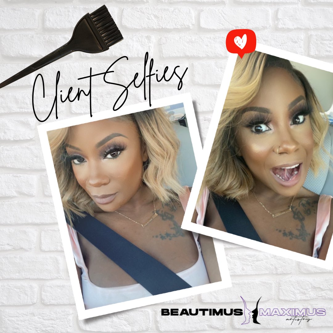 Only1Shana_MUA's tweet photo. These bundles were dark/natural colored before I lifted them. Safe to say she's a happy camper! 🥰
(Install by #4everNika on IG & hair is from #yummyextensions) https://t.co/OCDdFT9PgY