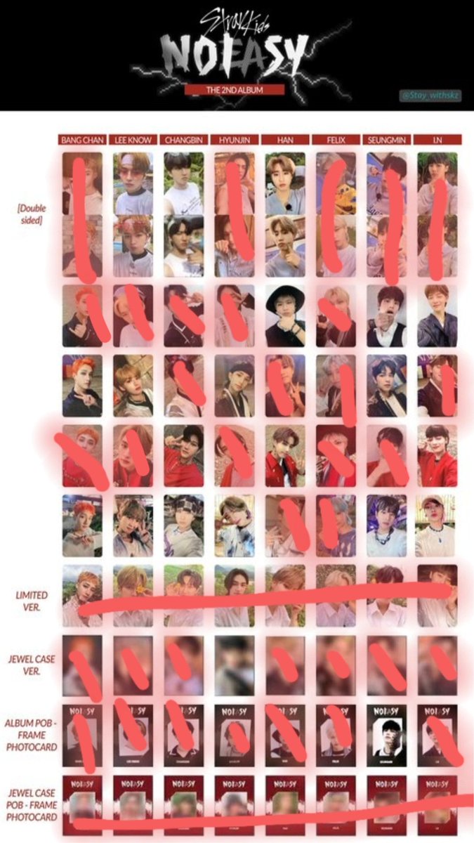 thedancinflower's tweet photo. Skz trade 

Felix and Seungmin DS --> Lee Know DS (priority), Han DS and Changbin DS

Felix pop up --> any other beside IN and Han 

All others free reign --> Hyunjin, Bang Chan and Lee Know are priorities

#skztrade #skzphotocards #pctrades https://t.co/ASGWoJMwB4