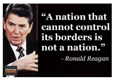 LegionD11's tweet photo. Nuff said. From the Gipper himself. Period! #IStandWithBorderPatrol https://t.co/t6NnxRKKHh